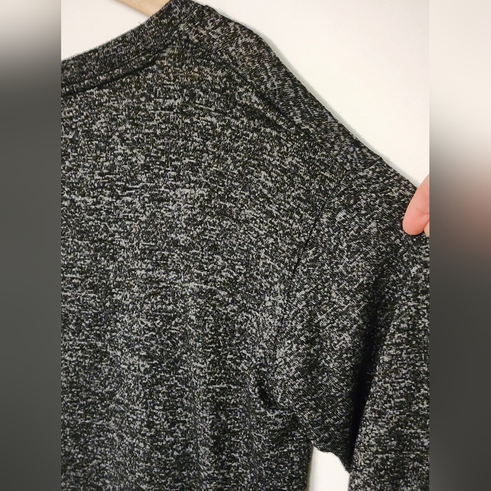 Y2K PINK Victoria's Secret V Neck Heathered Grey Long Sleeve Xs Oversized Style - Picture 9 of 11